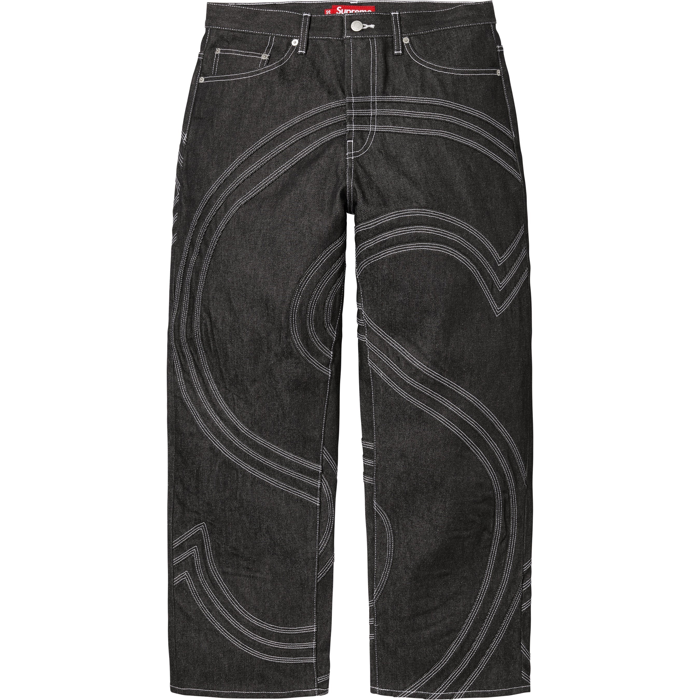 S Logo Rigid Baggy Jean view 6